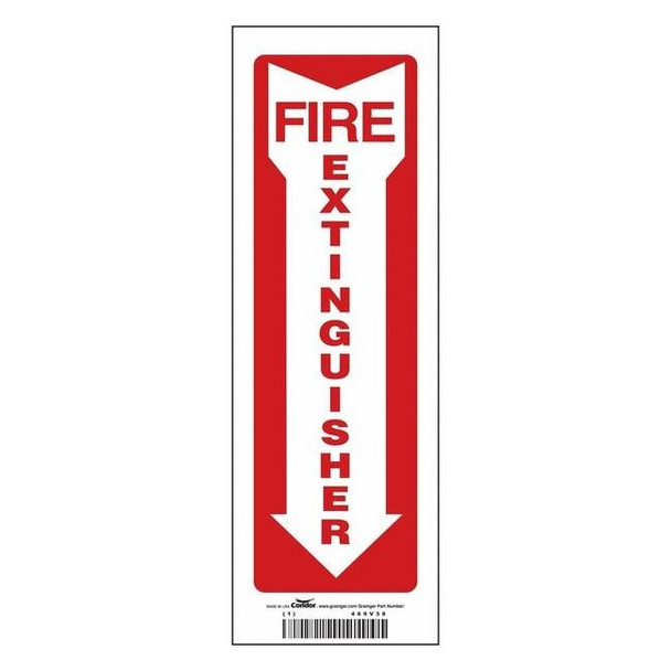 Safety Sign, 12 in Height, 4 in Width, Vinyl, Horizontal Rectangle, English