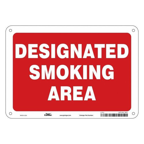Condor Safety Sign, 7" H, 10" W,  Vertical Rectangle, English, 474L95 474L95