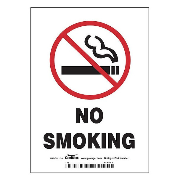 Safety Sign, 7" H, 5 in W, Vinyl, Vertical Rectangle, English, 474D10