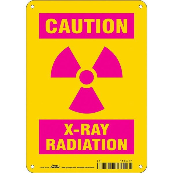 Condor Safety Sign,10 inx7 in,Polyethylene 452A47