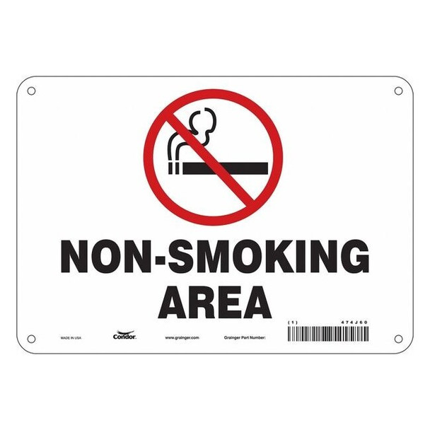 Condor Safety Sign, 7" H, 10" W,  Vertical Rectangle, English, 474J60 474J60