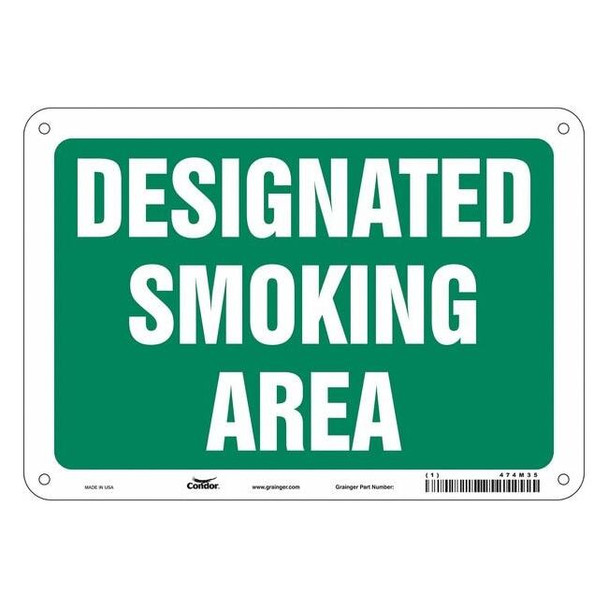 Condor Safety Sign, 7" H, 10" W,  Vertical Rectangle, English, 474M35 474M35