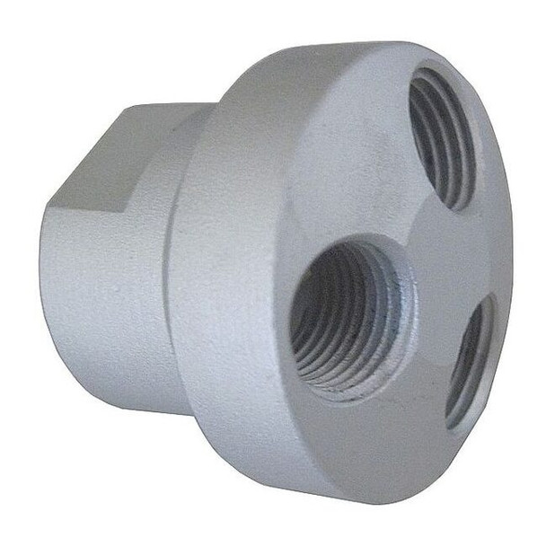 Speedaire Air Gun Manifold,1/4 FNPT In/Out,Alum 22YK87