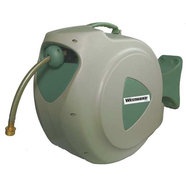 Westward Spring Return Hose Reel,Wall,1/2",100 ft 24AD43