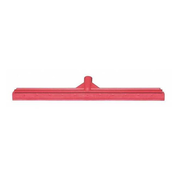 Tough Guy Floor Squeegee, Straight, Red, 23-39/64" W 48LZ65