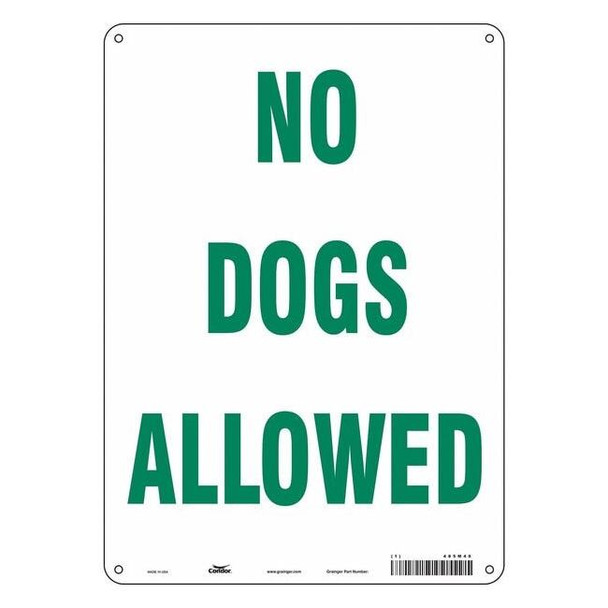 Condor Safety Sign,10" Wx14" H,0.032" Thick 485M40