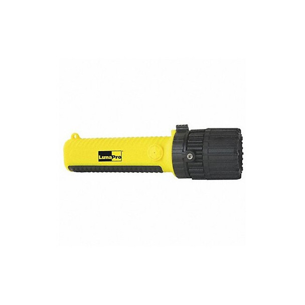 Lumapro Yellow LED Handheld Flashlight, Alkaline AA, 157lm 49XX79