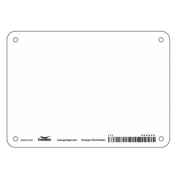 Condor Safety Sign,7" W,5" H,0.055" Thickness 486U25