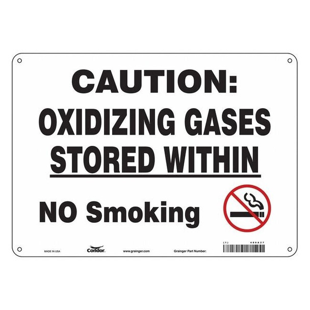 Chemical Sign, 10" H, 14 in W,  Horizontal Rectangle, English, 486A27