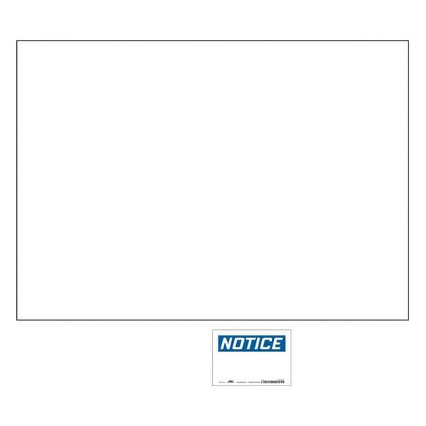 Condor Notice Sign, 7" W, 5" H, English, Vinyl, White 486V96