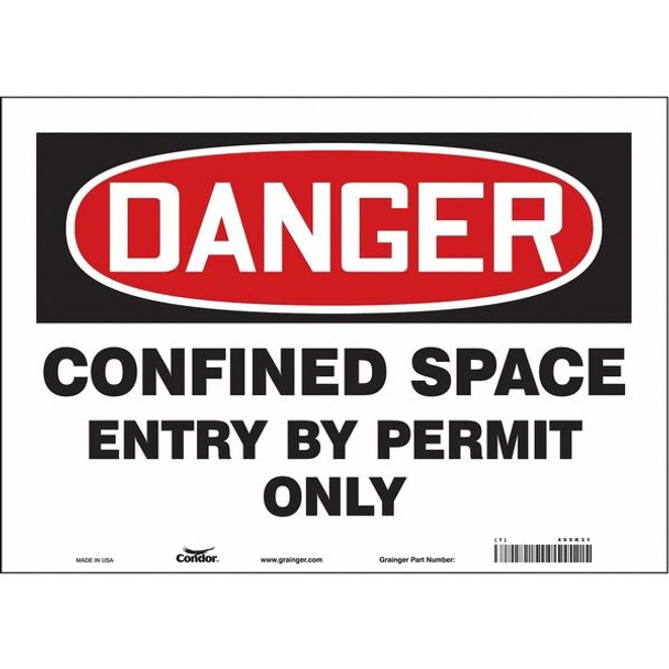Condor Safety Sign,10 inx14 in,Vinyl 465K31 Condor Safety Sign,10 inx14 in,Vinyl 465K31