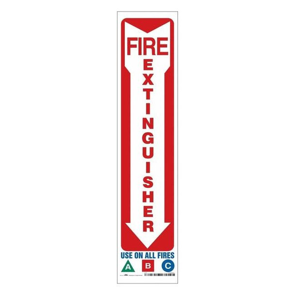 Condor Safety Sign,4" W,18" H,0.004" Thickness 470A61