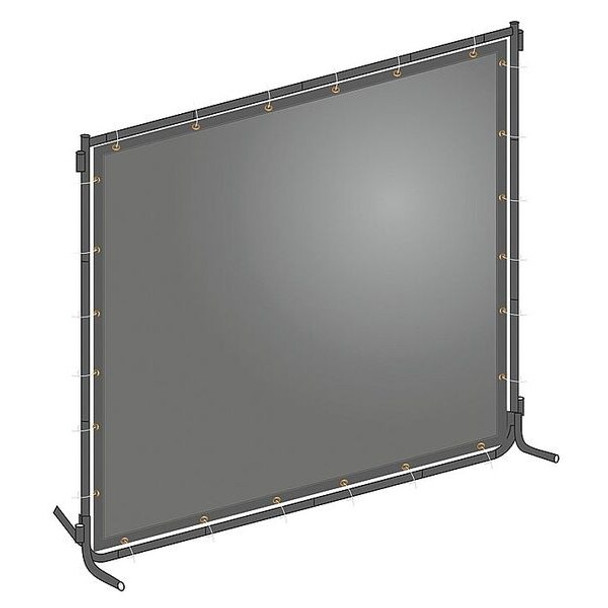 Manufacturer Varies Welding Screen, 6 ft H, 8 ft W, Gray 22RN76