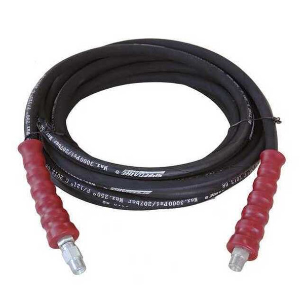 Speedaire Pressure Washer Hose, 3/8, 50 ft, 3000 psi 22KE02