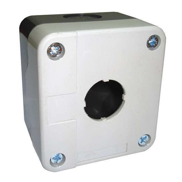 Dayton PushButtonEnclosure,22mm,1Hole,Plastic 32W279