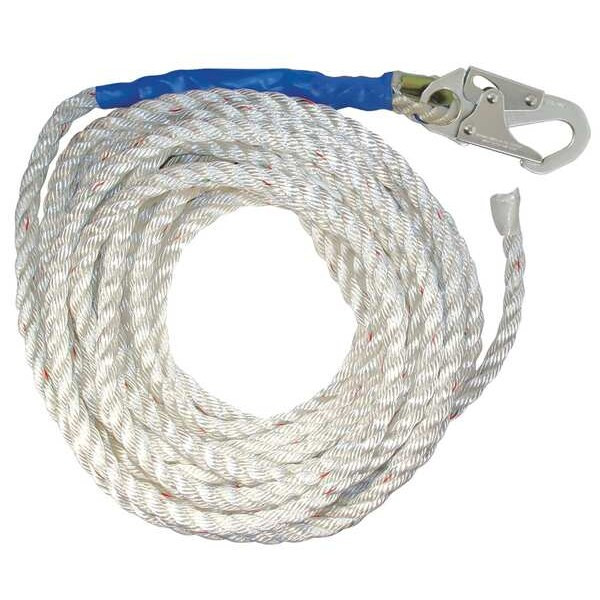 Condor Condor Vertical Lifeline, 50 ft Length, 310 lb. Weight Capacity 45J301