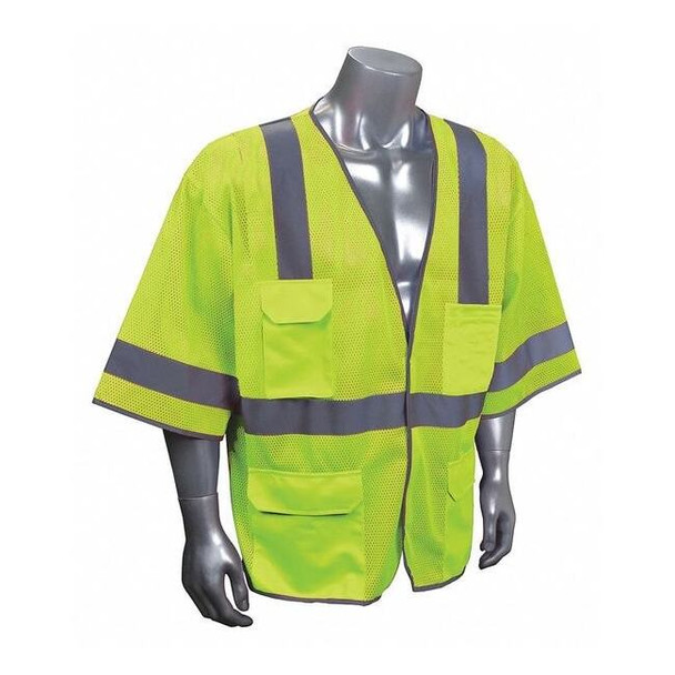 Condor High Visibility Vest,Yellow/Green,S/M 53YP06