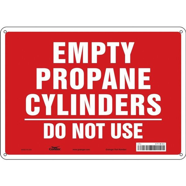 Condor Safety Sign,10 inx14 in,Aluminum 471M92