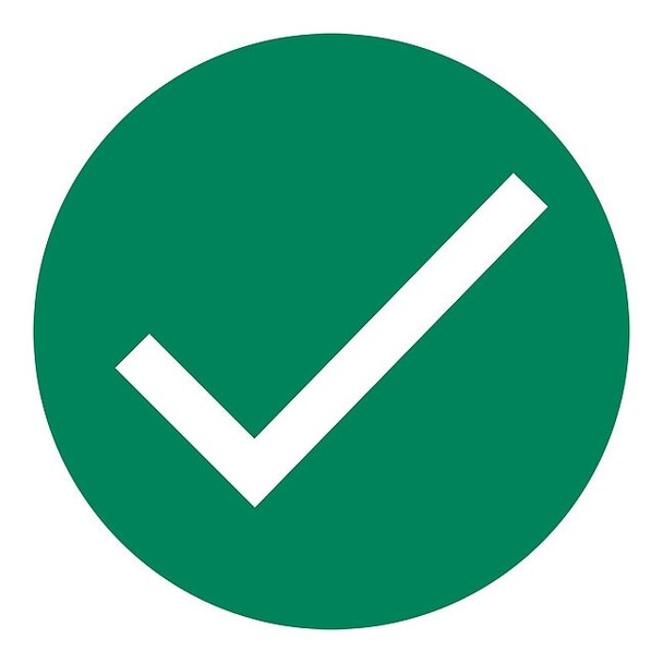 Condor Safety Marking Label,6 in x 6 in 60WC53