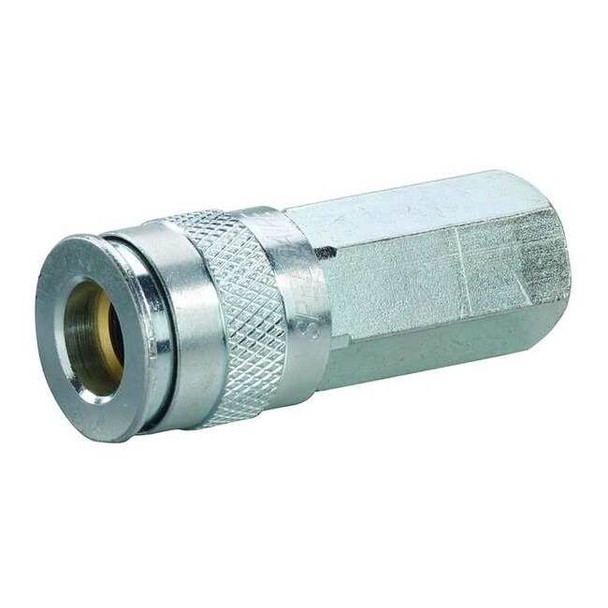 Speedaire Coupler Body, (F)NPT, 3/8, Brass/Steel 30E725