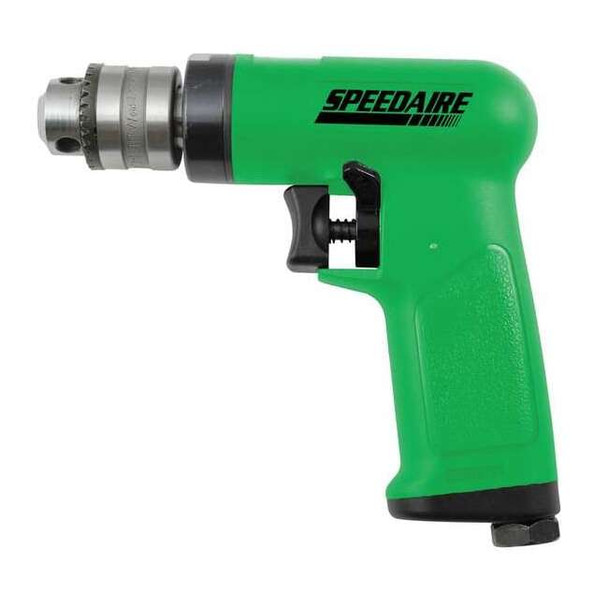 Speedaire Air Drill, Industrial, Pistol, 3/8 In. 10D240