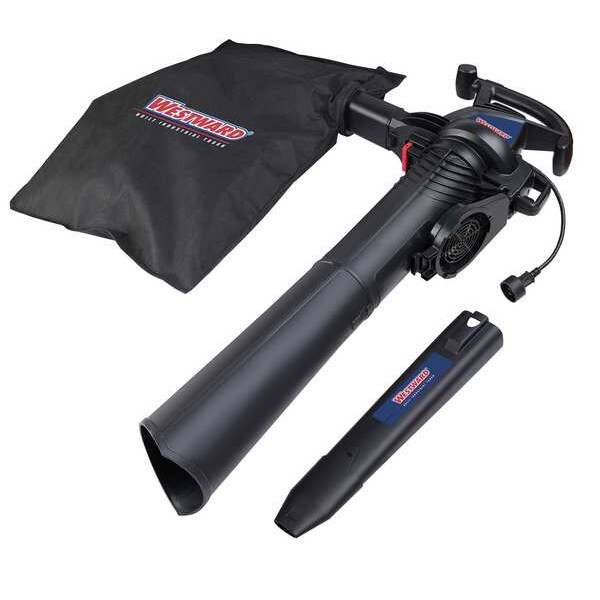 Corded Corded Handheld Leaf Blower/Vacuum, 370 cfm, 210 mph, 90 dBA