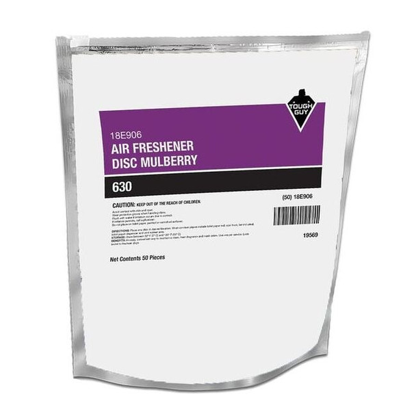 Tough Guy Air Freshner Disc,Mulberry,PK50 18E906