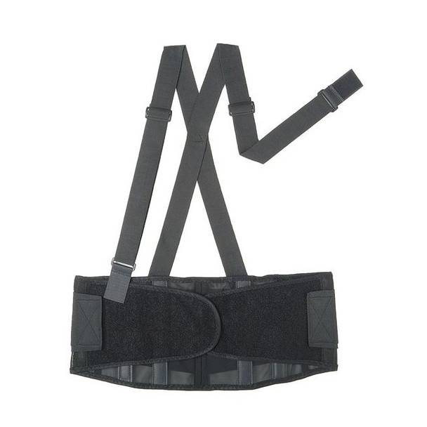 Condor Back Support w/Stay,Black,Polyester,XL 3RVA1