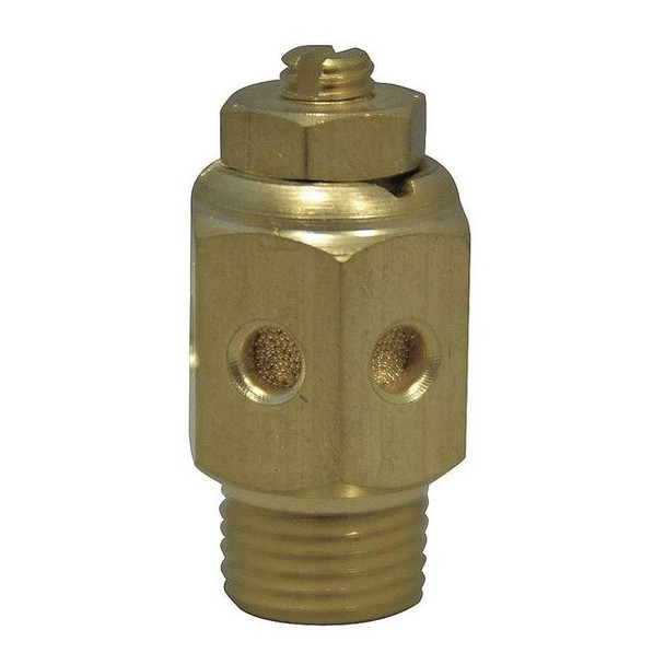 Speedaire Speed Control Muffler,1/8 NPT,1/2 Hex 1EJU2
