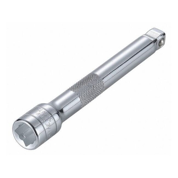 Westward Socket Extension 1/2" Dr, 6 in L, 1-pc, Chrome 53YV75