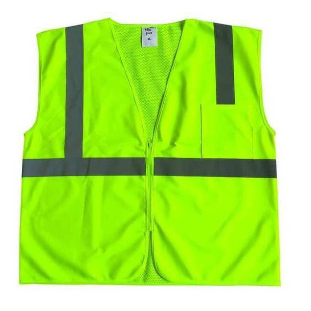 Condor U-Block Vest, Class2 Yellow/Grn, L 53YK93