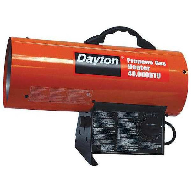 Dayton Portable Gas Torpedo HeatrLP,300 cfm 3VE55 Dayton Portable Gas Torpedo HeatrLP,300 cfm 3VE55