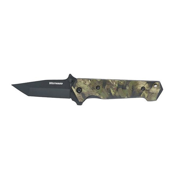 Westward Hunting Knife,3-1/2 In,Clip Point Blade 1YJE6