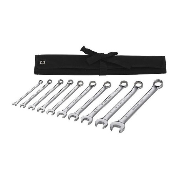 Westward Combination Wrench Set,10 Pieces,12 Pts 54DF91