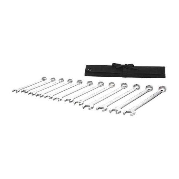 Westward Combination Wrench Set,12 Pieces,12 Pts 54DF94