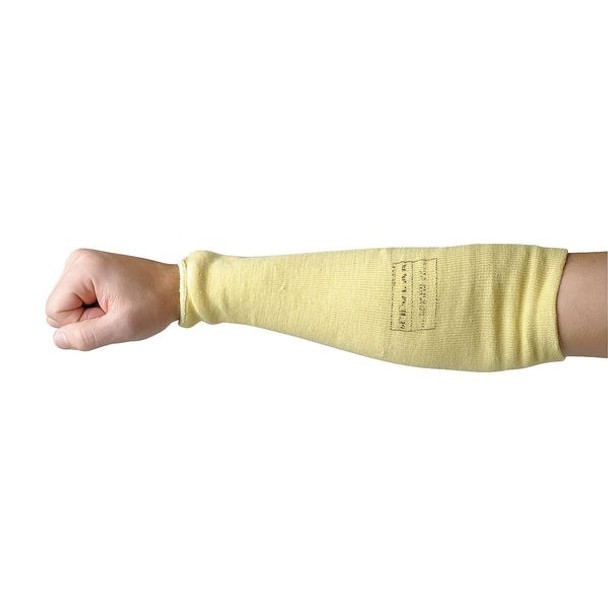 Cut-Resistant Sleeve, Cut Level A3, Kevlar, Latex-Free, 14 in L, Yellow, Large