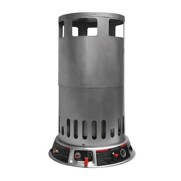 Portable Gas Floor Heater, LP, Matchless Piezo, 15 7/8 in Wx 15 7/8 in L