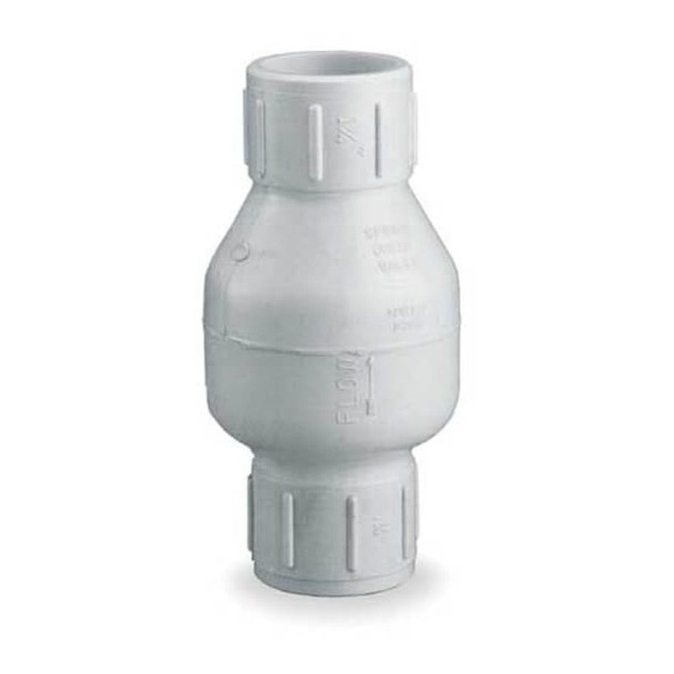 Dayton 3/4" Slip PVC Spring Check Valve 4RG71