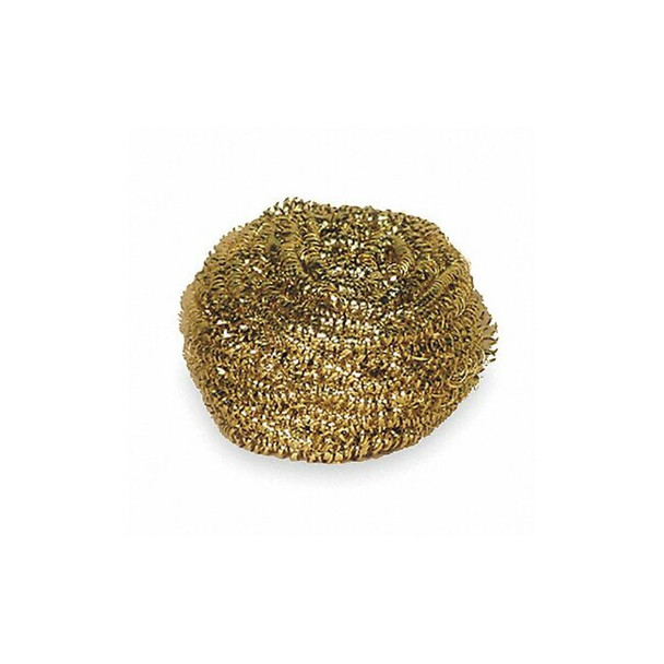 Tough Guy Scrubber, 3"L, 3"W, Brass, Gold, PK6 2NTH8