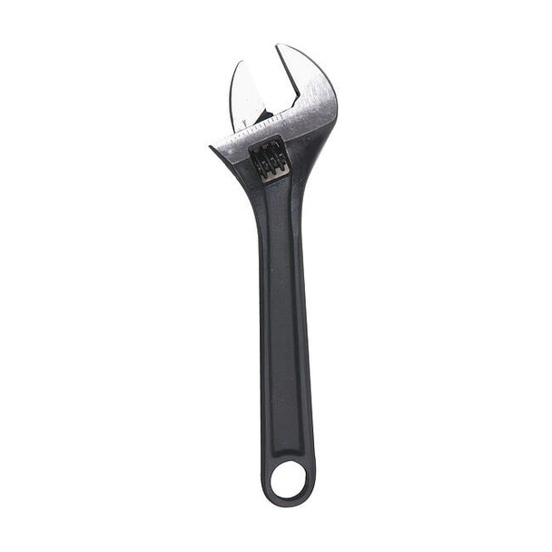 Westward Adj. Wrench,15",1-11/32" Cap.,Black 1NYB5