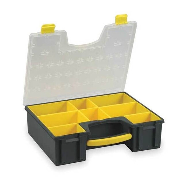 Compartment Box with 8 compartments, Plastic, 4 1/2 in H x 16-1/2 in W