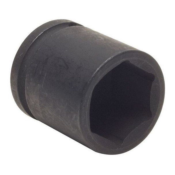 WESTWARD 1/2 in Drive Impact Socket Deep Socket, Black Oxide, Steel,25 mm