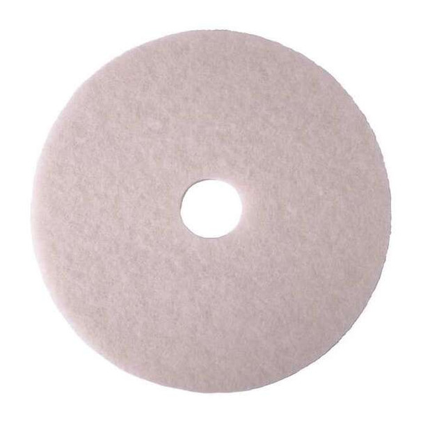 Tough Guy Buffing Pad,White,Size 16",Round,PK5 402V95