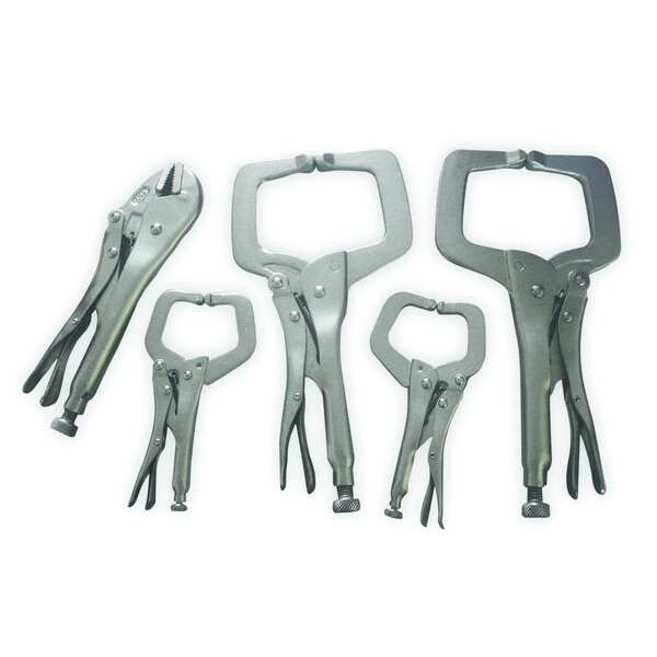 Westward Locking Clamp Set,5 Pc. 2FDD4