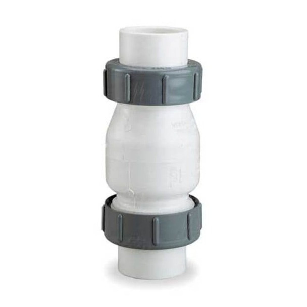Dayton 2" Compression PVC True Union Swing Waste Water Check Valve 4RG91