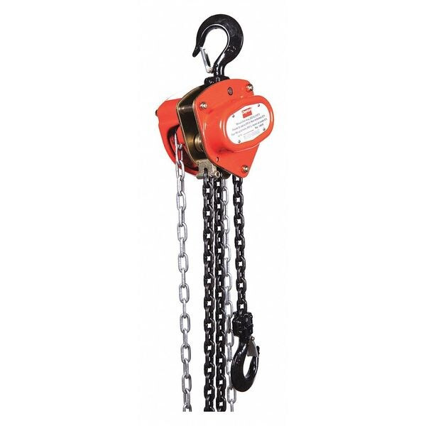 Dayton Manual Chain Hoist,2000 lb.,Lift 20 ft. 1VW57