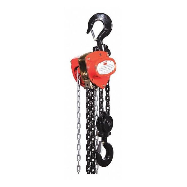 Dayton Manual Chain Hoist,6000 lb.,Lift 15 ft. 1VW62