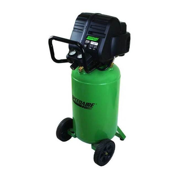 Speedaire 1.7 HP 225 PSI Portable Electric Vertical Air Compressor 120VAC 40CF16