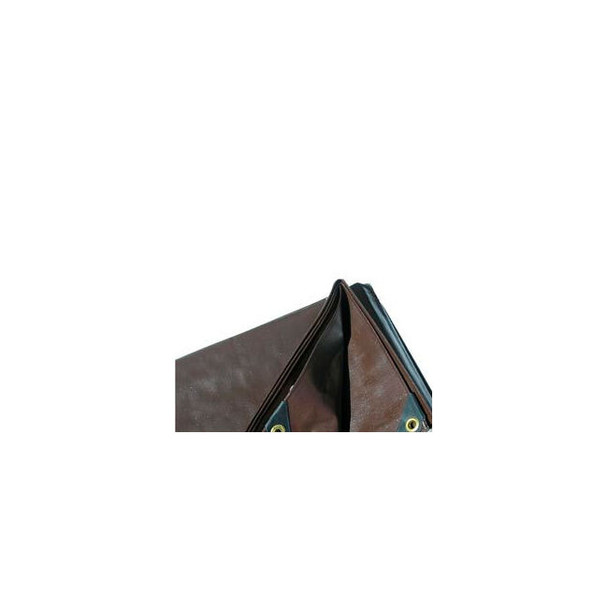 6' x 8' Super Heavy Duty 8 oz. Tarp Brown - BR6x8