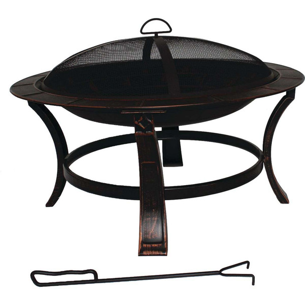 Keaton 30 In. Round Wood Burning Fire Pit FT-51736